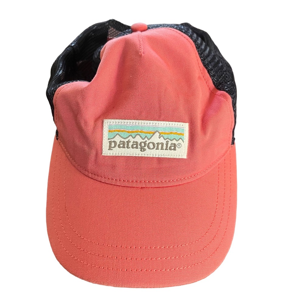 Patagonia Trucker Hat Womens OS Coral Pink Good Mesh Snapback‎ Logo Cap